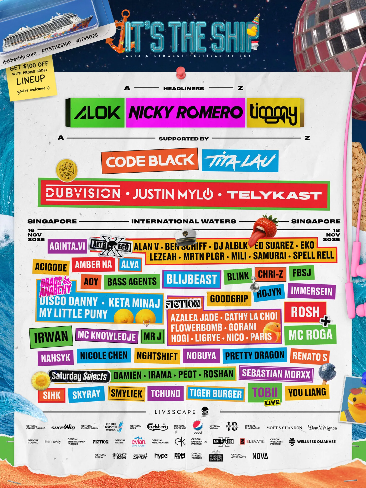 Its The Ship DanceSignal Full Line Up